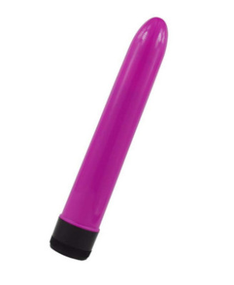 Vibromasseur dur rose violet 17.5 cm 